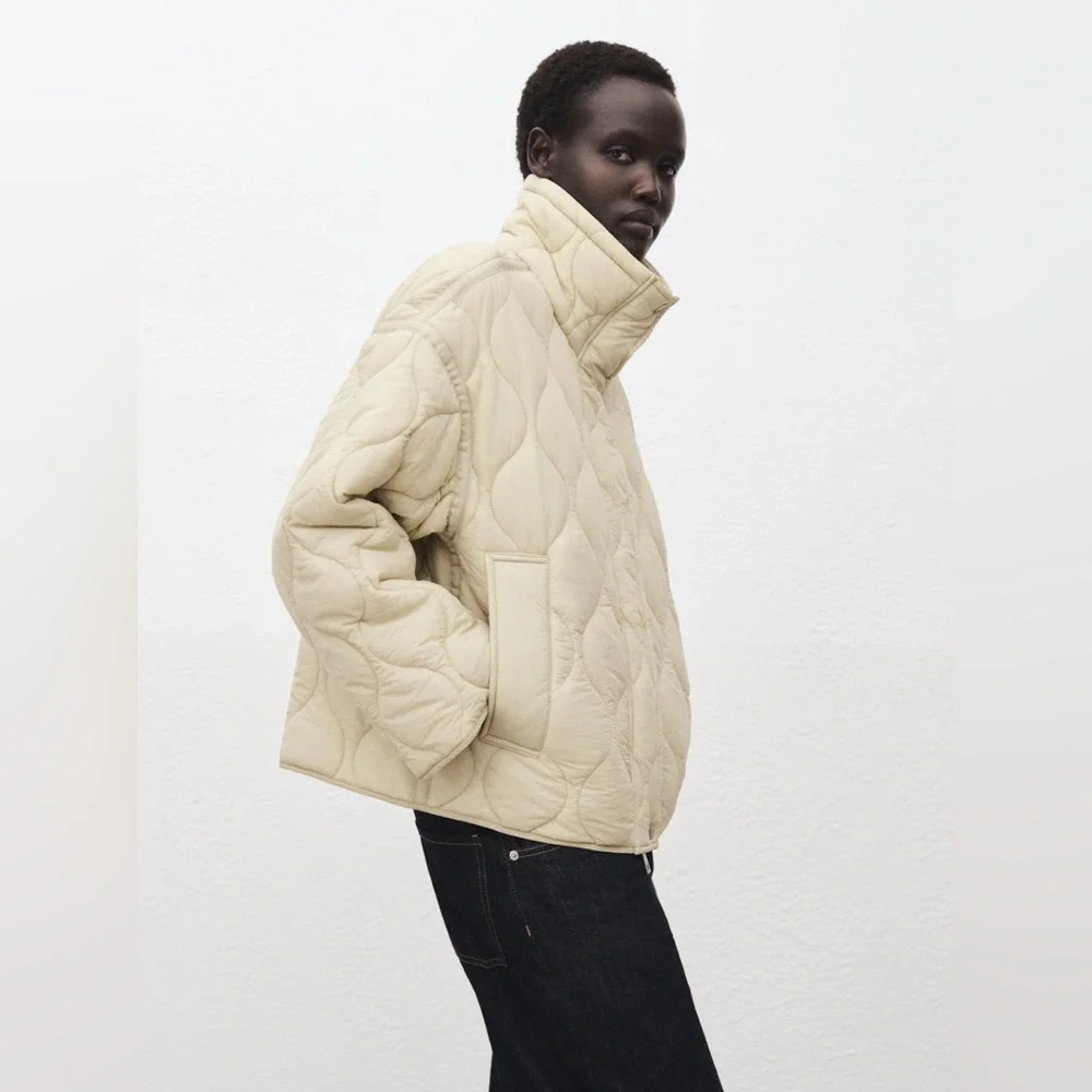 New Mango oversized quilted anorak jacket - Picture 5 of 11